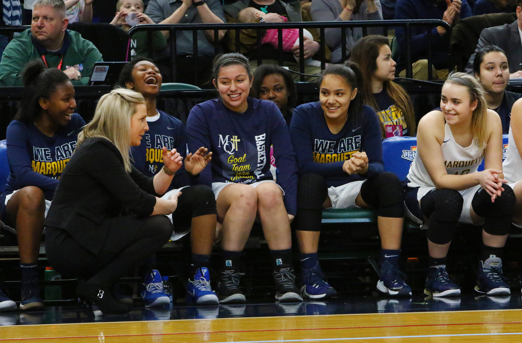 Gallery: Girls Basketball State Finals: Marquette Catholic vs. Vincennes Rivet